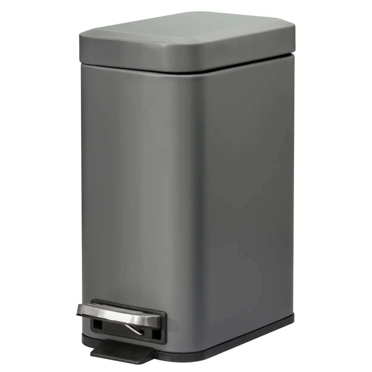 5L Steel Step Trash Can with Quiet-Closed Lid, Silent and Gentle Open, by HOMCOM