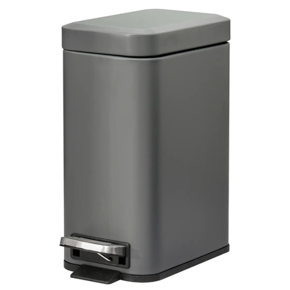 5L Steel Step Trash Can with Quiet-Closed Lid, Silent and Gentle Open, by HOMCOM