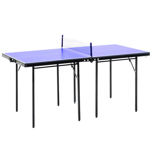 Folding Mini Table Tennis Portable Ping Pong Set Games Play Sport Net HOMCOM by Unbranded