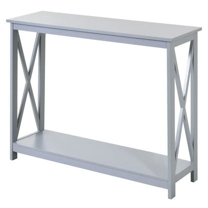 Wooden Console Table Storage Drawer Shelf Entryway Display Stand by Unbranded