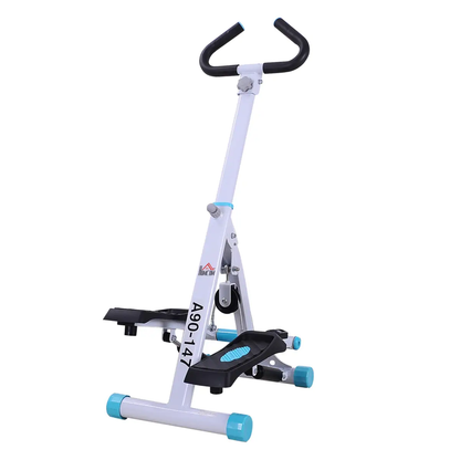 Stepper Fitness Exercise Handle Bar Machine Cardio Foldable Workout HOMCOM by Unbranded