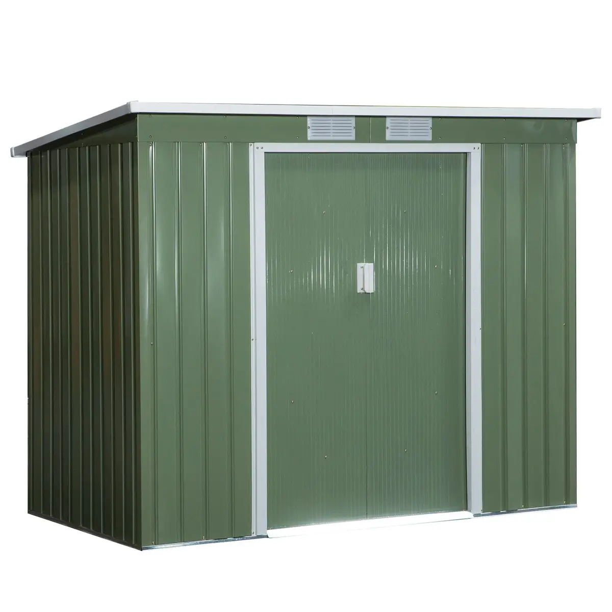 Garden Storage Shed Sloped Roof Outdoor Equipment Tool Storage 213x130x173cm by Outsunny