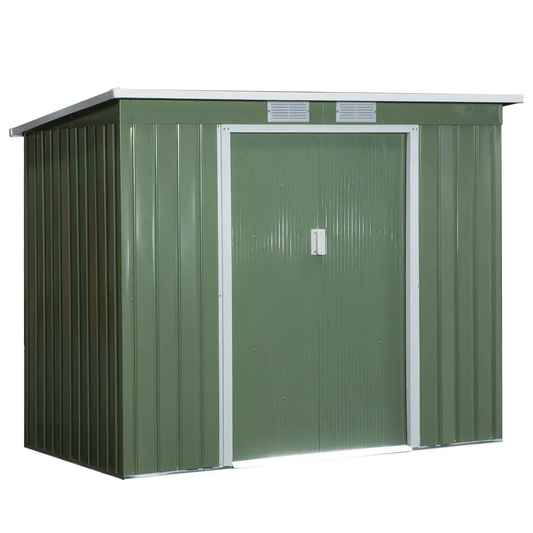 Garden Storage Shed Sloped Roof Outdoor Equipment Tool Storage 213x130x173cm by Outsunny