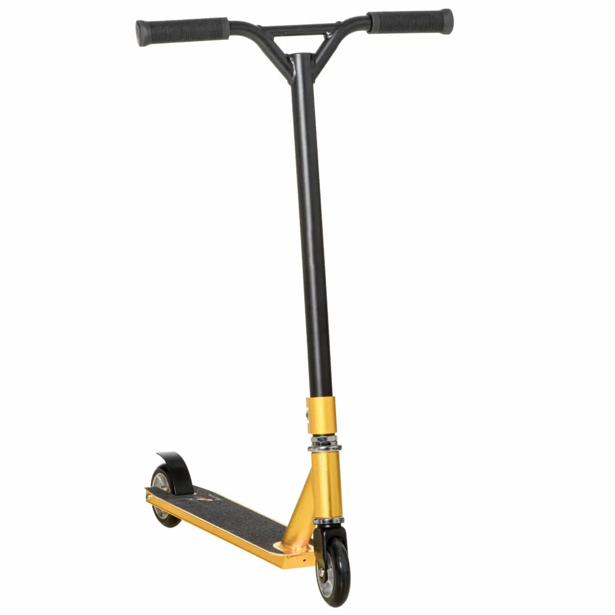 Stunt Scooter Entry Level Tricks Scooter for 14 Beginners, Gold HOMCOM by Unbranded