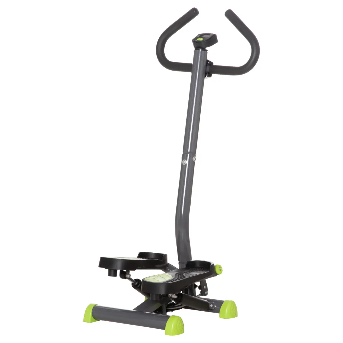 Twister Stepper Height Adjustable Step Machine w/ LCD Screen, Grey HOMCOM by Unbranded