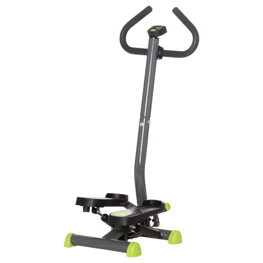 Twister Stepper Height Adjustable Step Machine w/ LCD Screen, Grey HOMCOM by Unbranded
