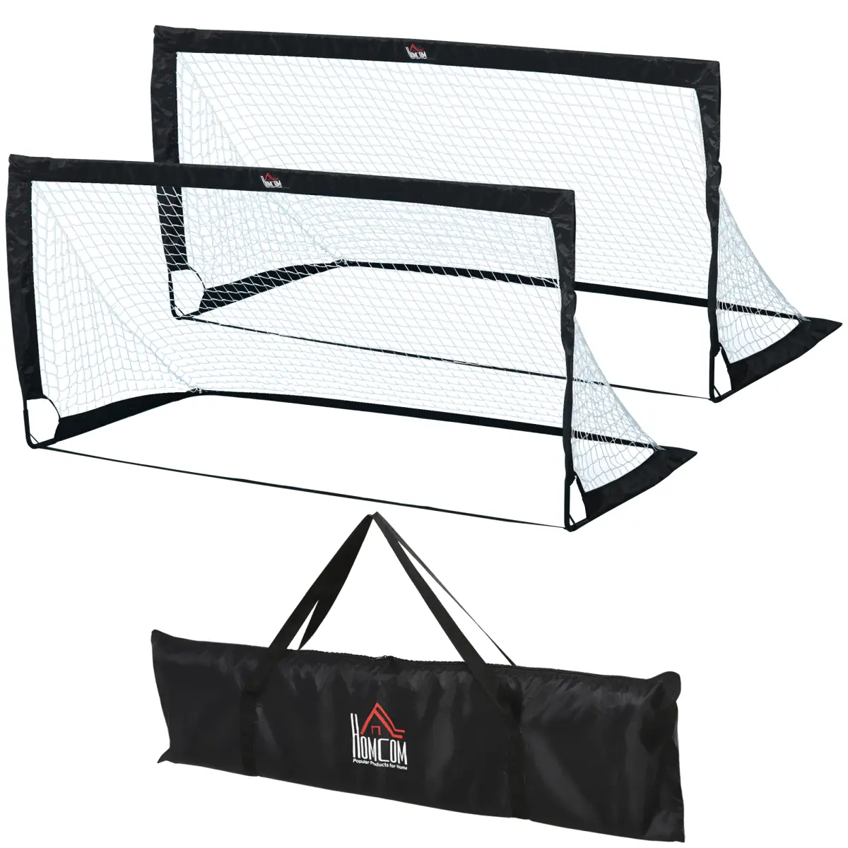 Football Goal Folding Outdoor with All Weather Net Kids Adults 6'x3' HOMCOM by Unbranded