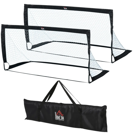 Football Goal Folding Outdoor with All Weather Net Kids Adults 6'x3' HOMCOM by Unbranded