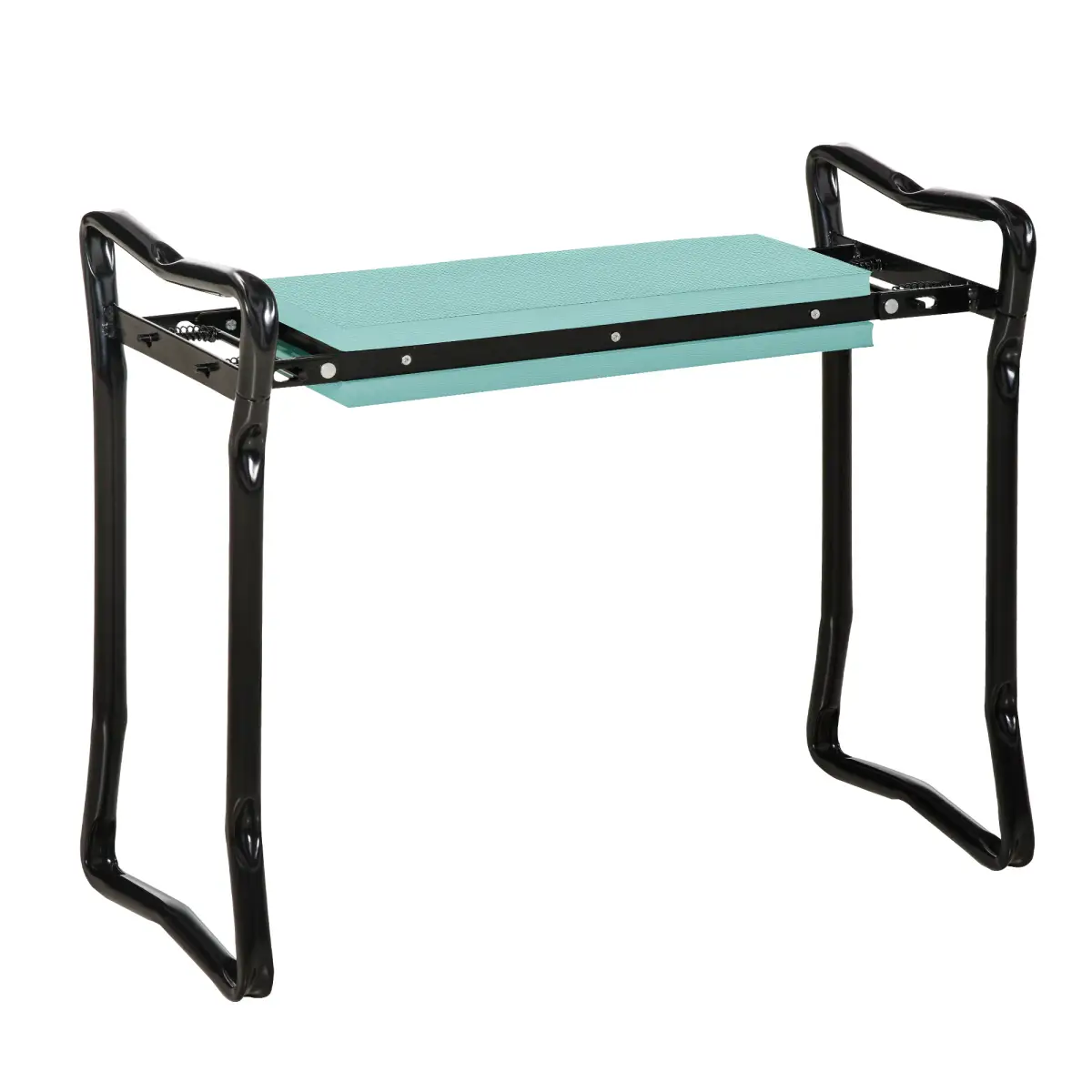 Garden 2 in 1 Kneeler Bench-Green/Black by Outsunny