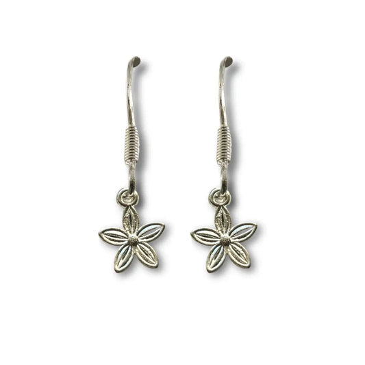 Dahlia Flower Drop Earrings by Aye Do Gifts