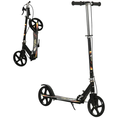 Foldable Kick Scooter for Kids w/ Adjustable Height, Break, Big Wheels by HOMCOM