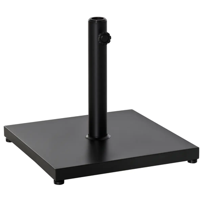Steel Heavy Duty Adjustable Parasol Base Black by Outsunny