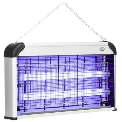 Outsunny 30W Mosquito Insect Killer Pest Bug Trap Lamp UV Fly Zapper Silver by Outsunny