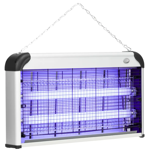 Outsunny 30W Mosquito Insect Killer Pest Bug Trap Lamp UV Fly Zapper Silver by Outsunny