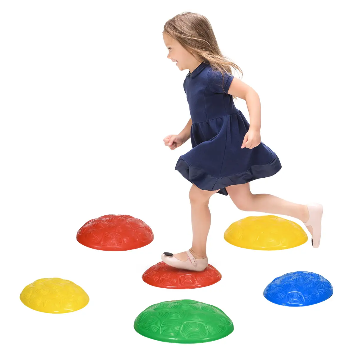 ZONEKIZ Balance River Stones w/ Non-Slip Mats for Ages 3-8 Years by ZONEKIZ