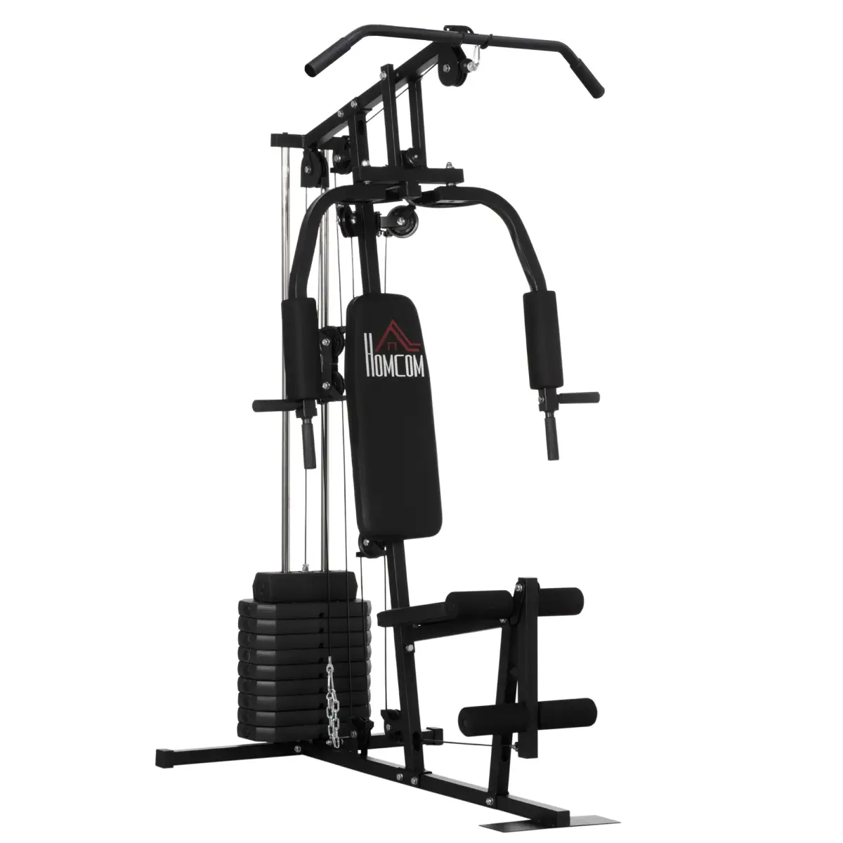 Multifunction Home Gym Machine with 45kg Weights for Full Body Workout HOMCOM by Unbranded