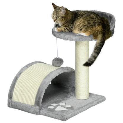 Cat Tree, Kitten Scratcher Activity Centre w/ Sisal Scratching Post, Toy Ball by PawHut