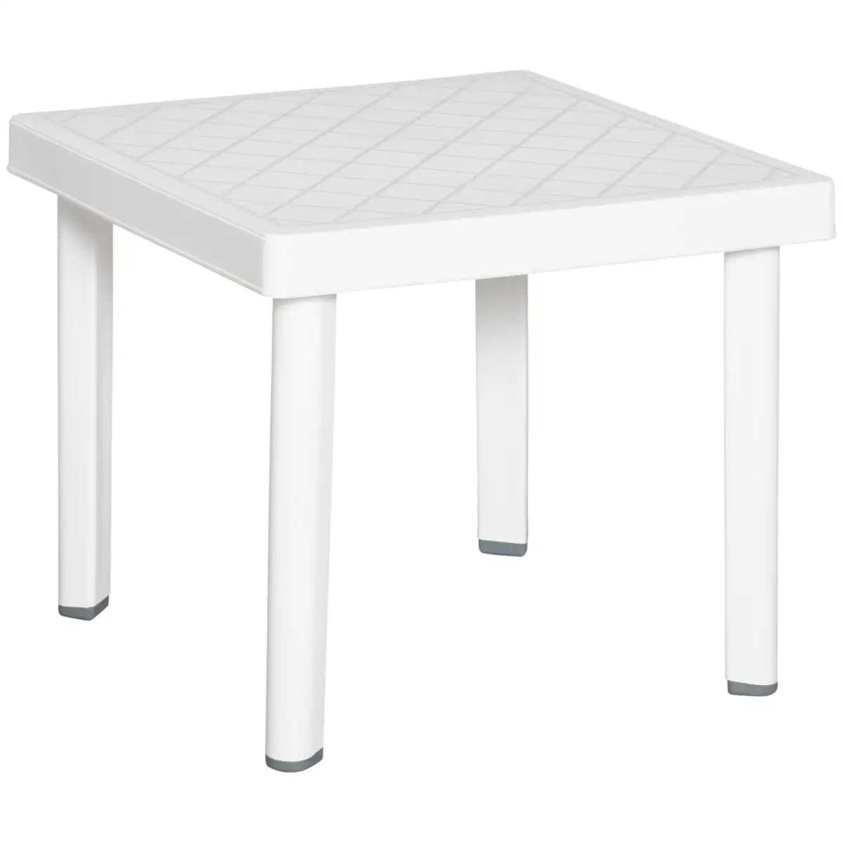 Garden End Table Outdoor Square Accent Coffee Table for Drink Snack Outsunny by Unbranded