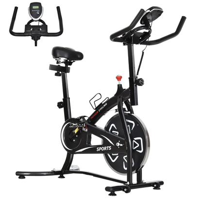 Exercise Training Bike Indoor Cycling Bicycle Trainer LCD Monitor by HOMCOM