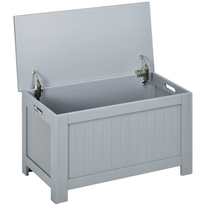 Large Storage Box Toy Chest Cabinet Unit Organizer with Lid & Safety Hinges by HOMCOM