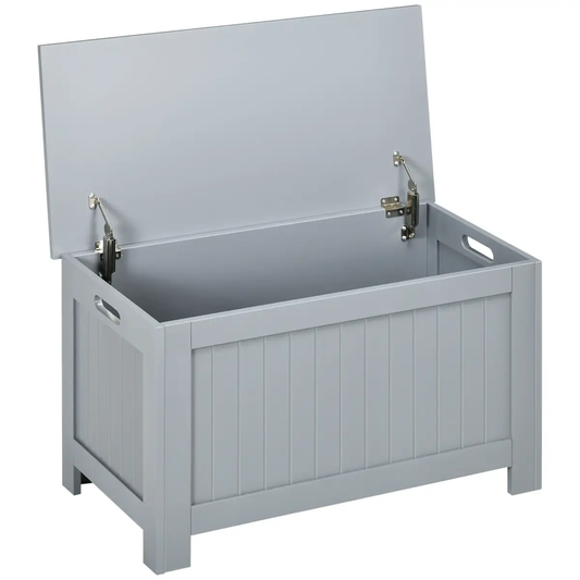 Large Storage Box Toy Chest Cabinet Unit Organizer with Lid & Safety Hinges by HOMCOM