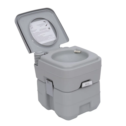 20L Camping Toilet Portable Travel WC Caravan Picnic Fishing Restroom Outsunny by Unbranded