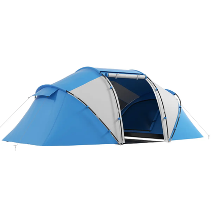 4-6 Persons Camping Tent Dome Family Travel Group Hiking Room Fishing Outsunny by Unbranded