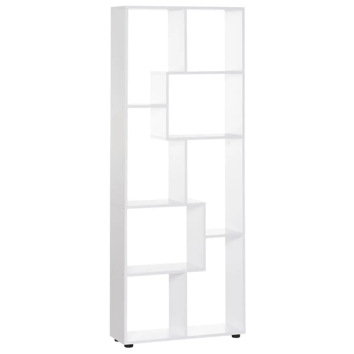 Multipurpose 8-Grid Bookshelf Decorative Shelf, Bathroom, Kitchen White by Unbranded