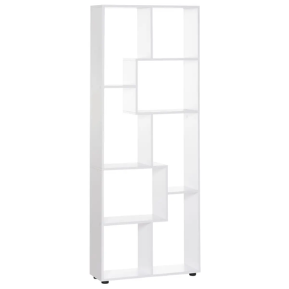 Multipurpose 8-Grid Bookshelf Decorative Shelf, Bathroom, Kitchen White by Unbranded