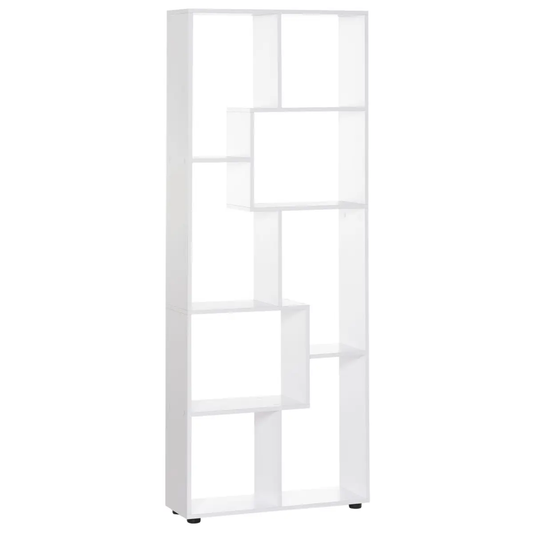 Multipurpose 8-Grid Bookshelf Decorative Shelf, Bathroom, Kitchen White by Unbranded