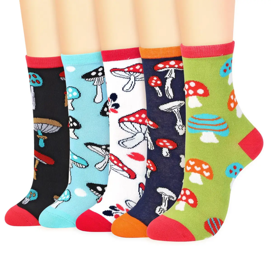 VINSANI MUSHROOMS SOCKS 5pk 1010416 by Vinsani