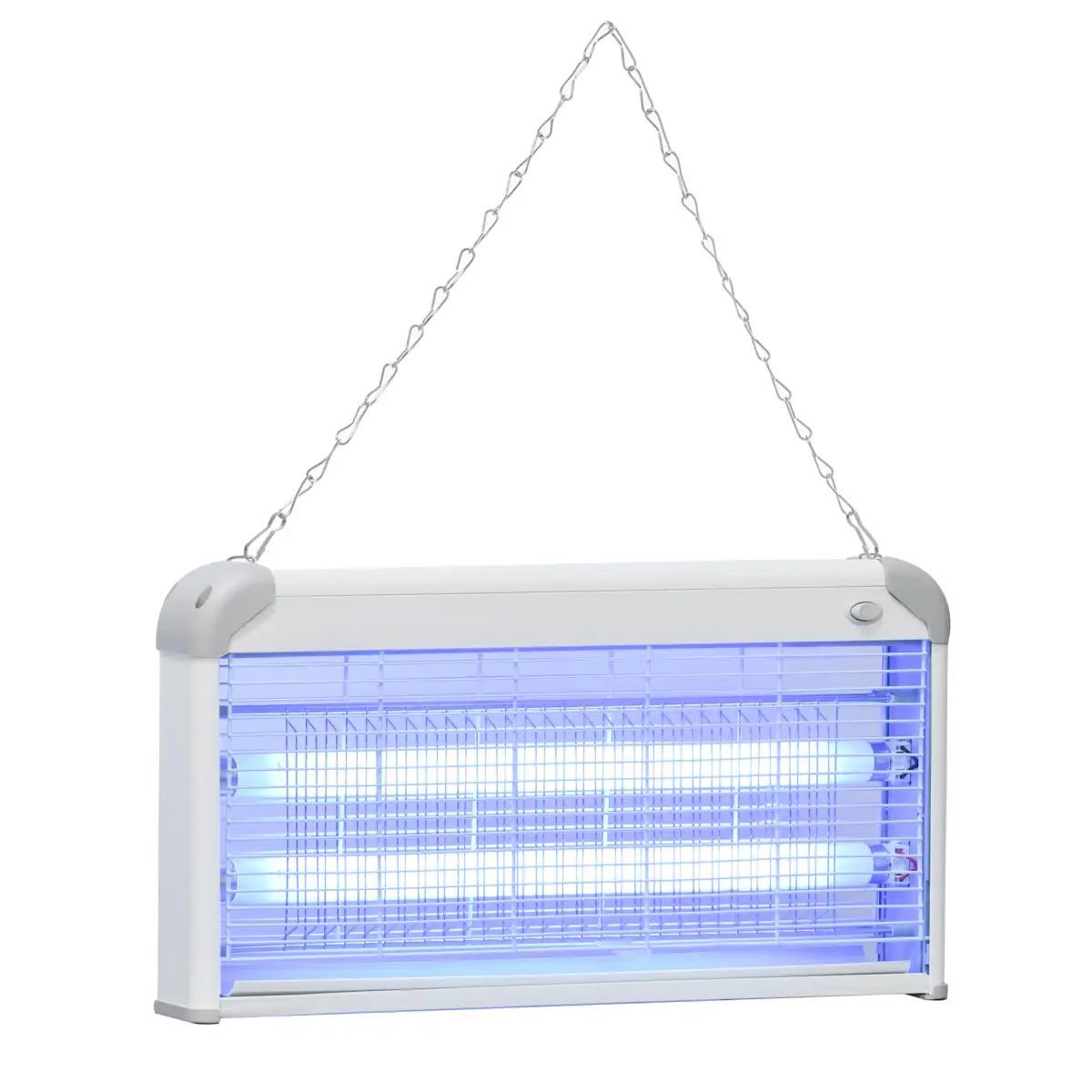 Outsunny Mosquito LED Killer Lamp 30 W Wall-mounted Insect Zapper, Steel-Grey by Outsunny
