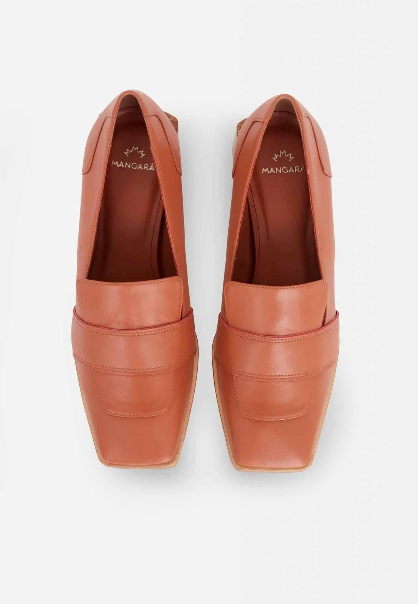 Brown Calf Leather Loafers Louro – Women’s 4cm Block Heel by Atelier
