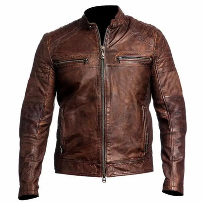 Waxed Leather Motorcycle Jacket by Riders Republic UK