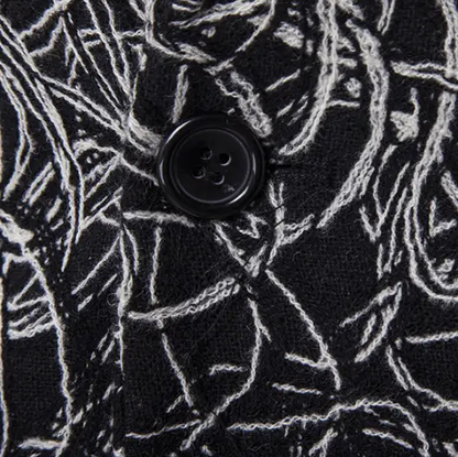Men's black and grey party suit with knit details by EDKAY COLLECTION UK