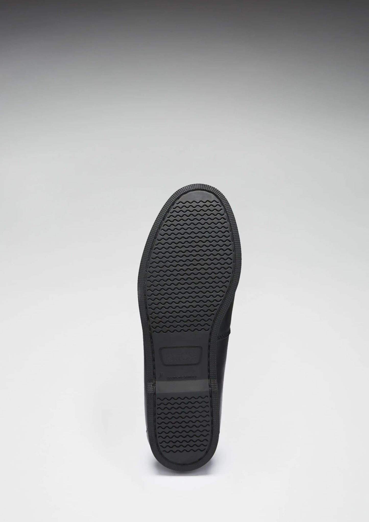 Boat Loafers, black leather by Hugs & Co.