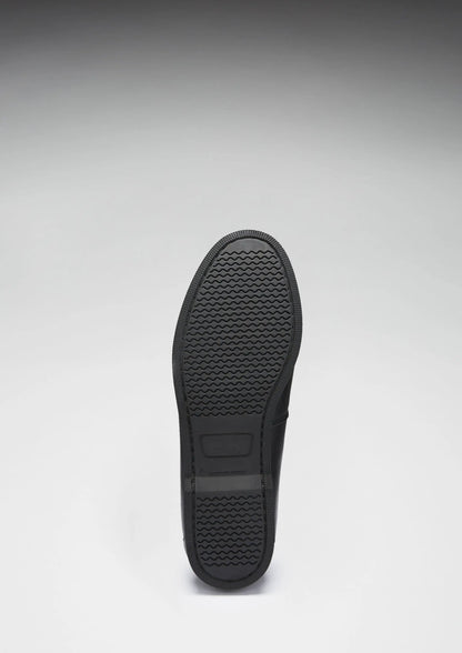 Boat Loafers, black leather by Hugs & Co.