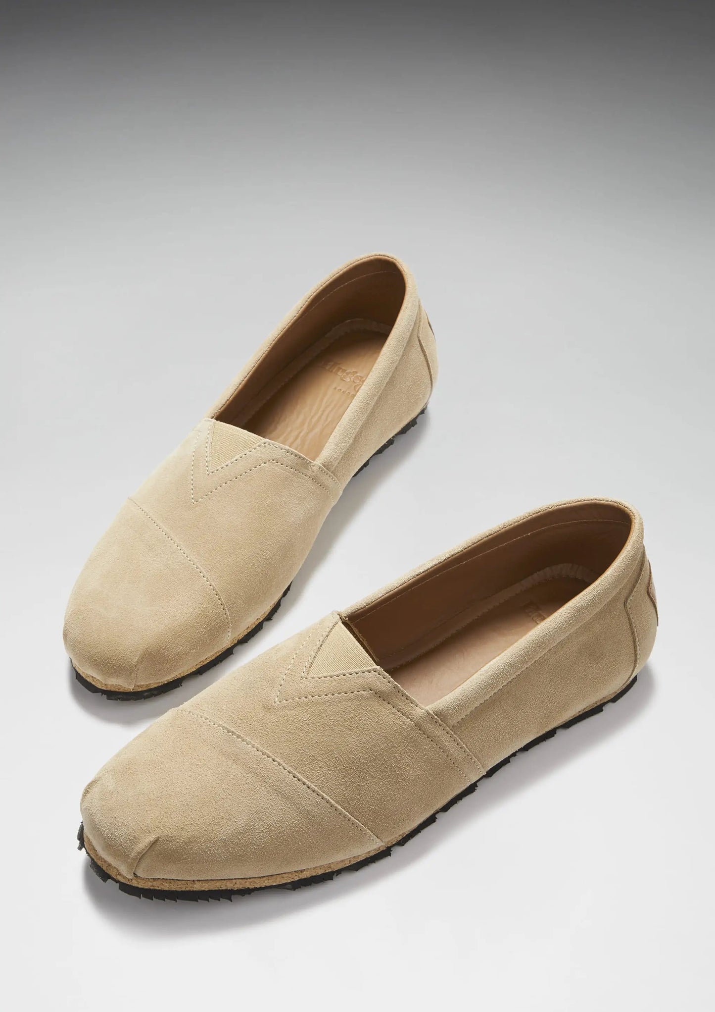 Tyre Sole Espadrilles, taupe suede by Hugs & Co.
