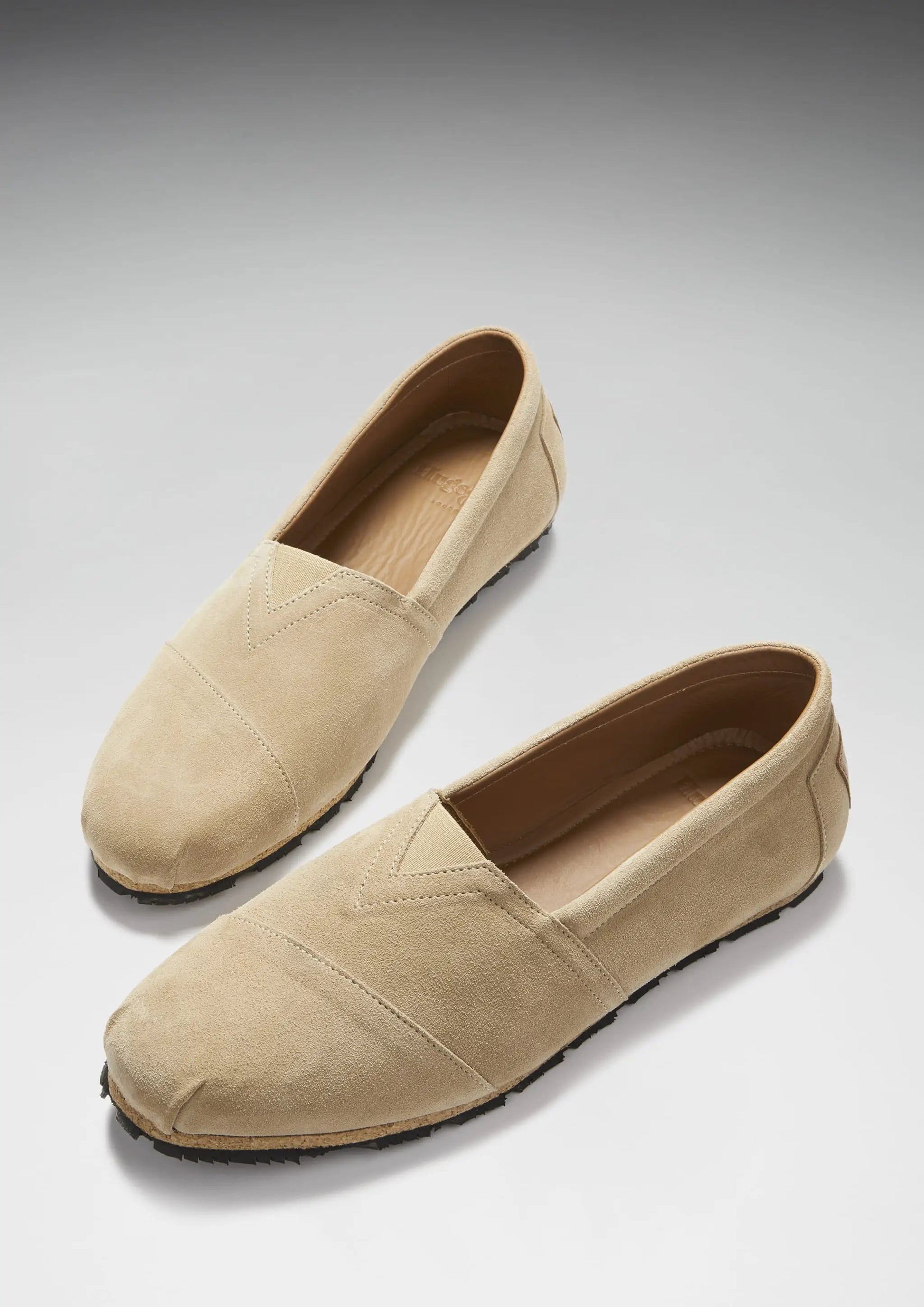 Tyre Sole Espadrilles, taupe suede by Hugs & Co.