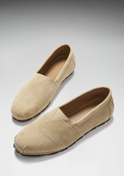 Tyre Sole Espadrilles, taupe suede by Hugs & Co.
