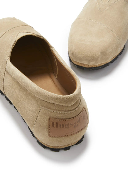 Tyre Sole Espadrilles, taupe suede by Hugs & Co.
