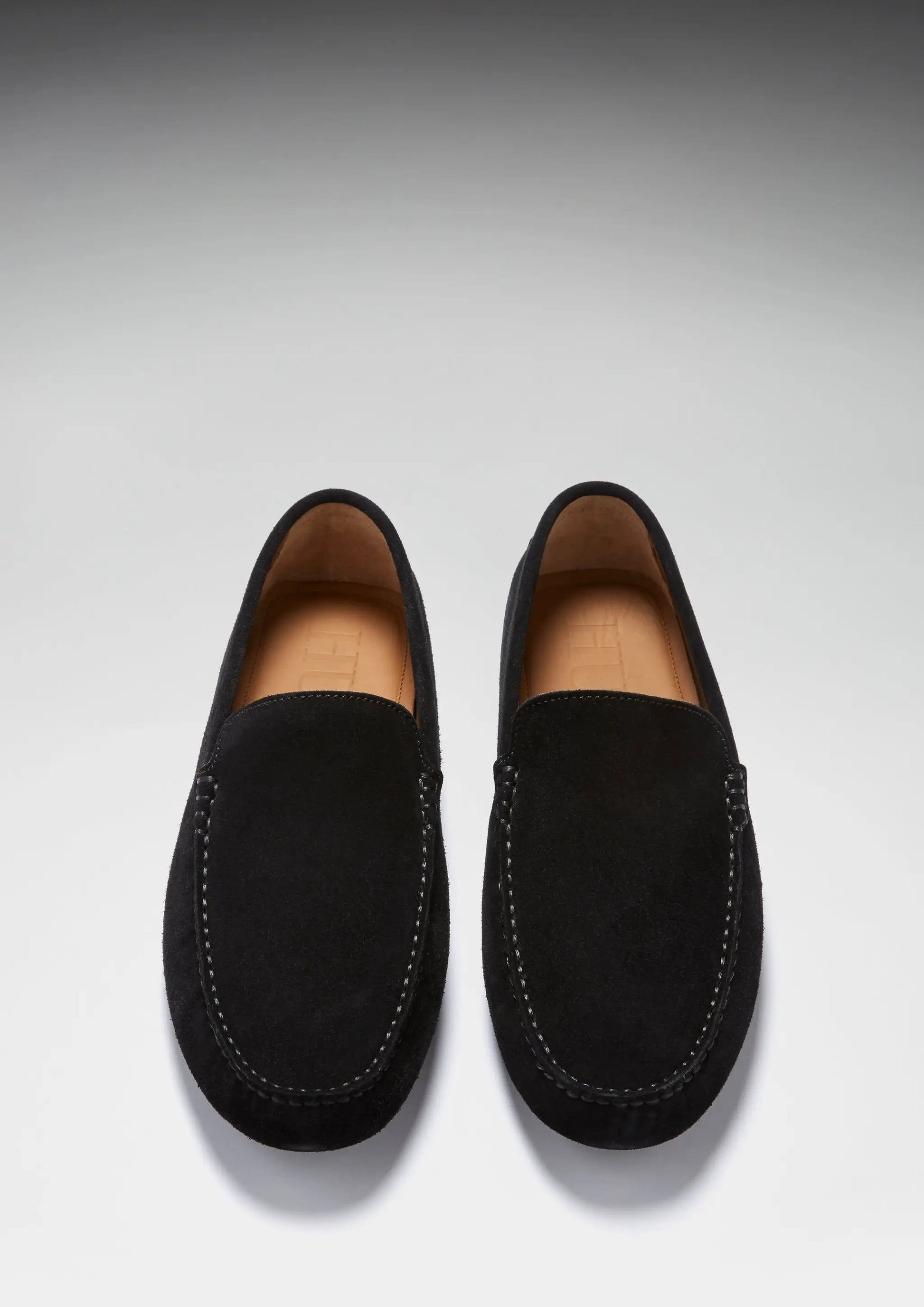 Driving Loafers, black suede by Hugs & Co.