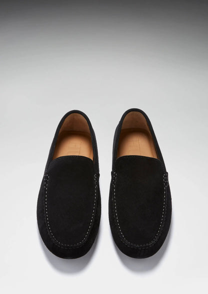 Driving Loafers, black suede by Hugs & Co.