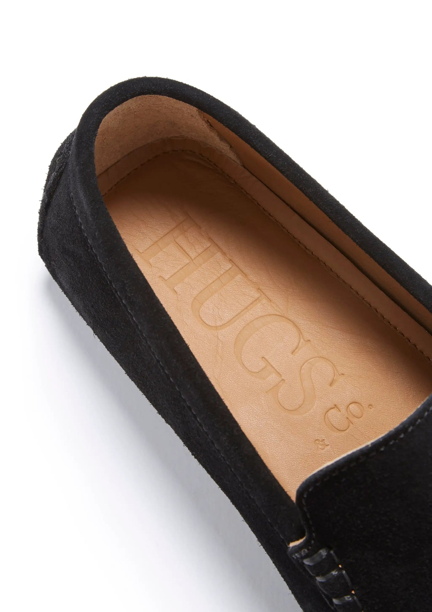 Driving Loafers, black suede by Hugs & Co.