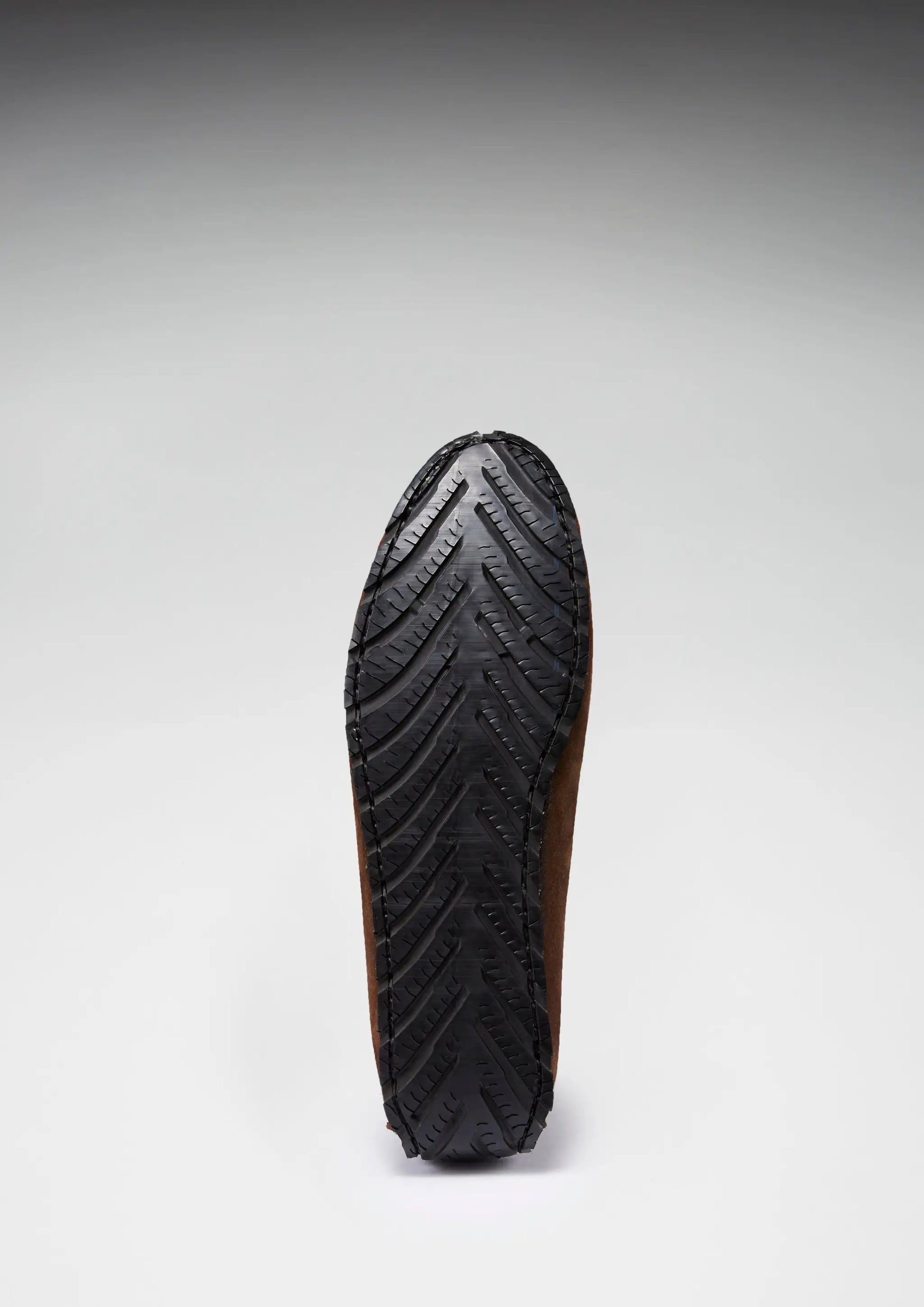 Tyre Sole Driving Loafers, brown suede by Hugs & Co.