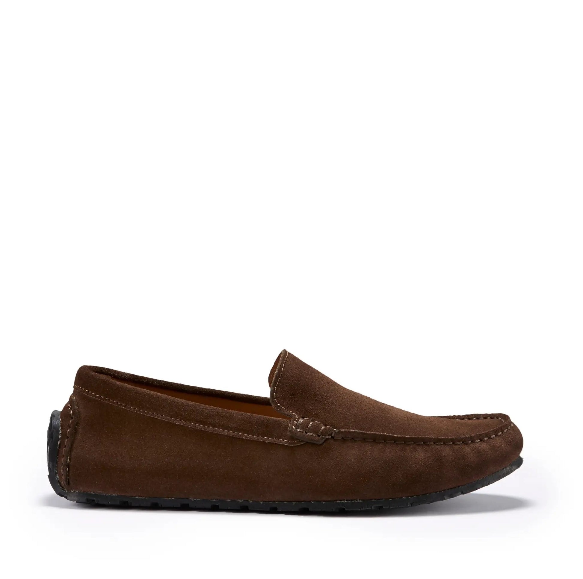 Tyre Sole Driving Loafers, brown suede by Hugs & Co.
