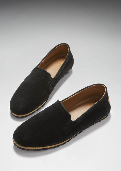 Tyre Sole Espadrilles, black suede by Hugs & Co.