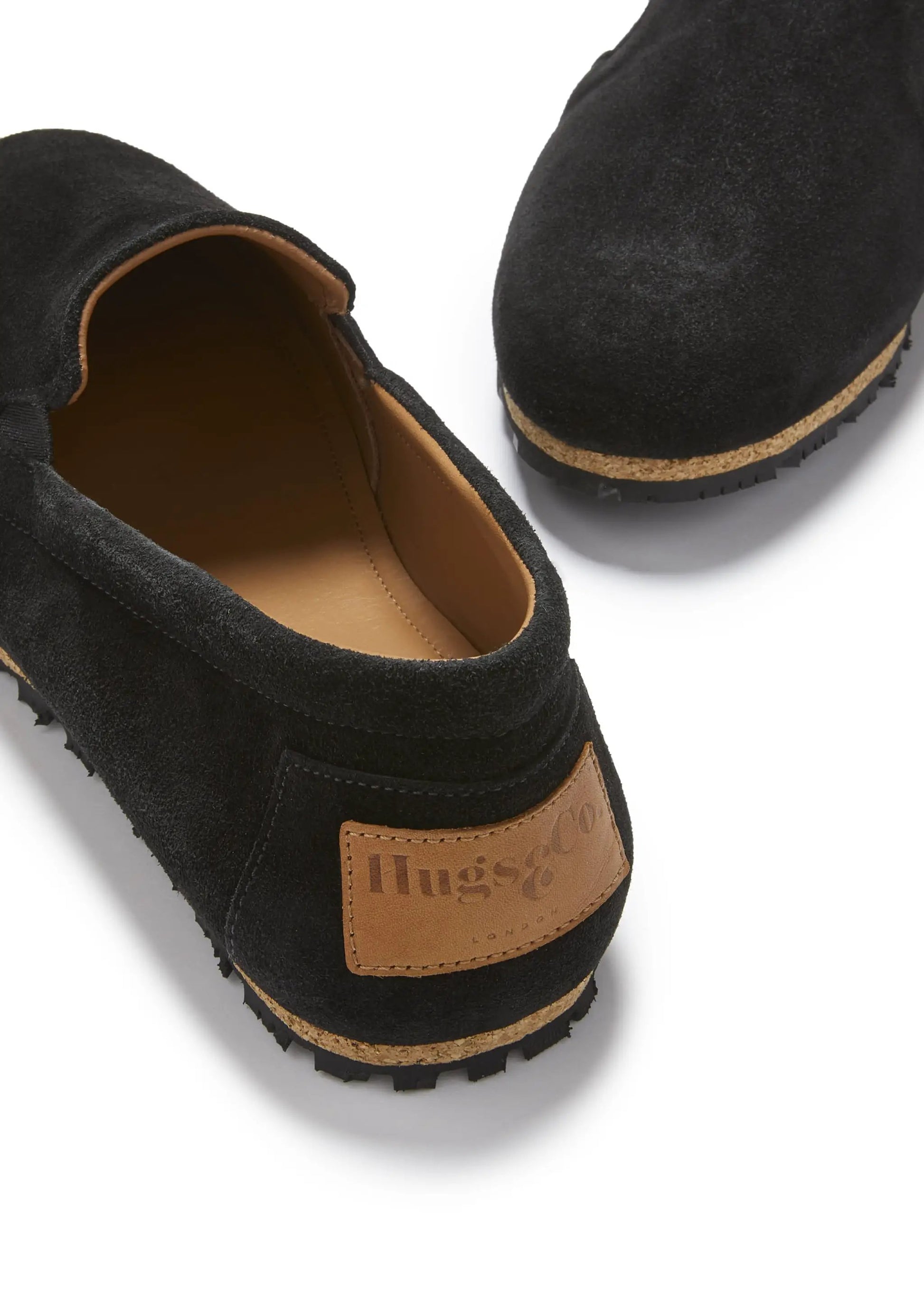 Tyre Sole Espadrilles, black suede by Hugs & Co.