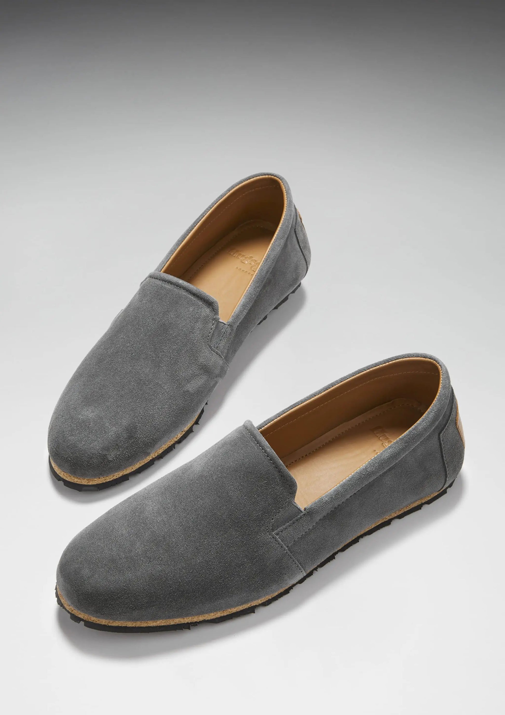 Tyre Sole Espadrilles, charcoal suede by Hugs & Co.