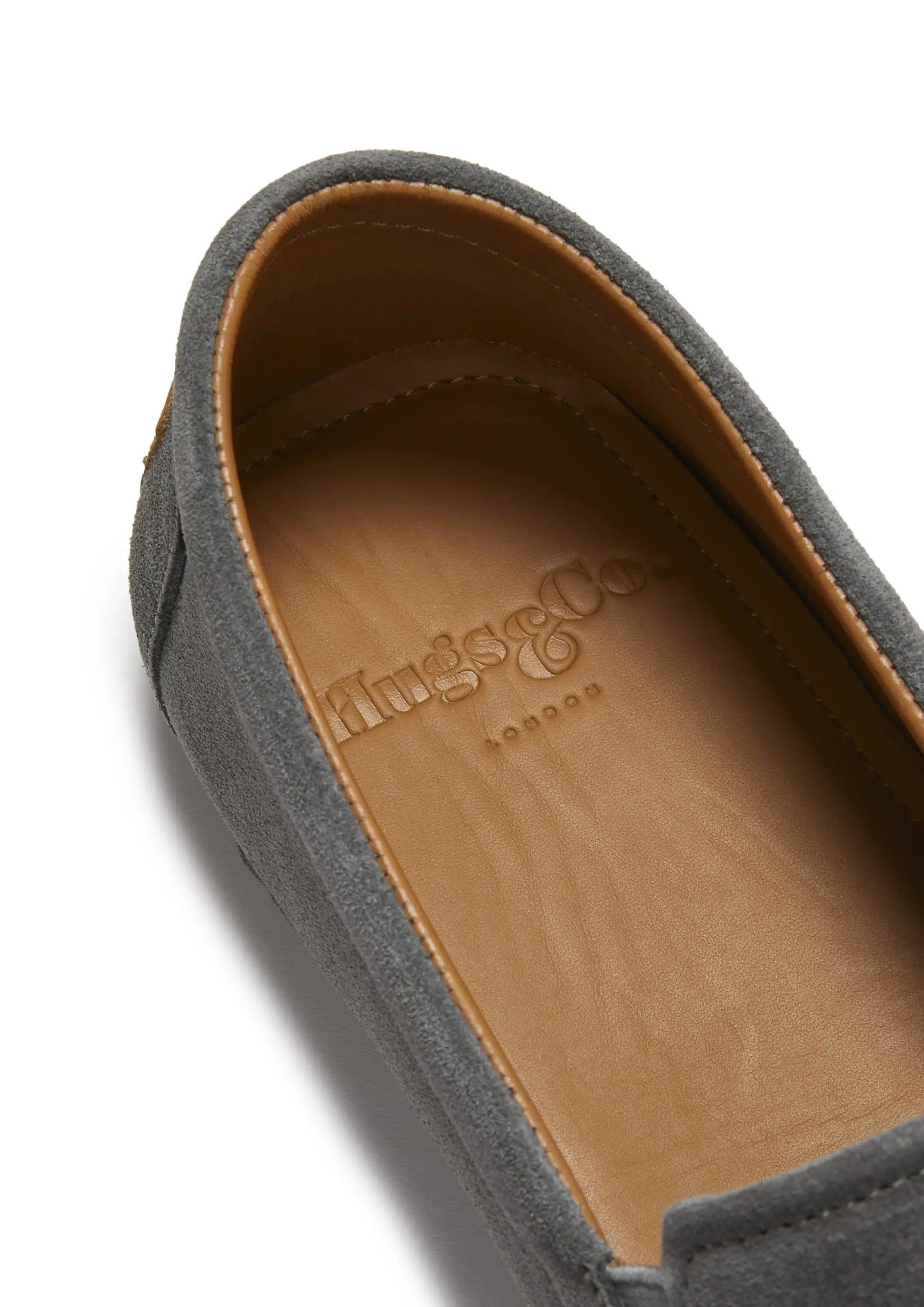 Tyre Sole Espadrilles, charcoal suede by Hugs & Co.